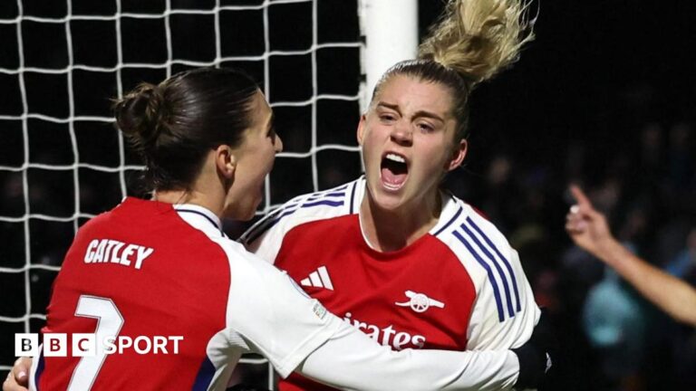 Read more about the article Alessia Russo: Arsenal striker’s goals rush under Renee Slegers continues against Bayern Munich