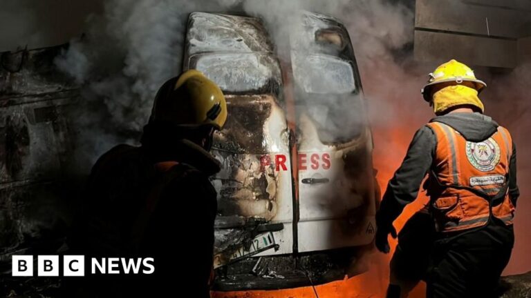 Read more about the article Five Gaza journalists killed in Israeli strike