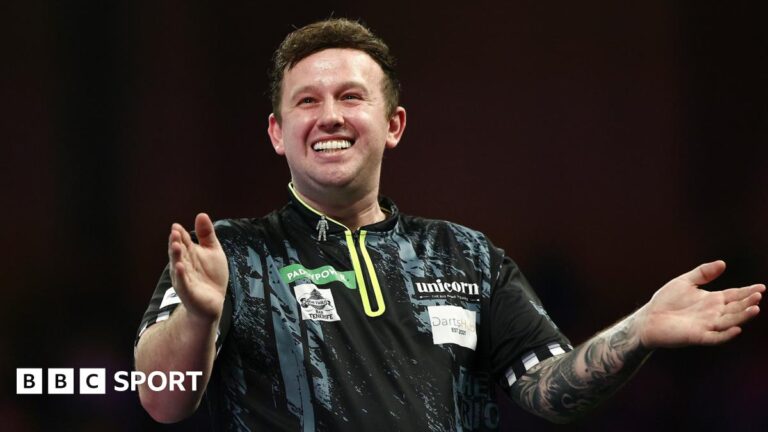 Read more about the article PDC World Darts Championship 2025 results: Callan Rydz stuns Dimitri van den Bergh to progress