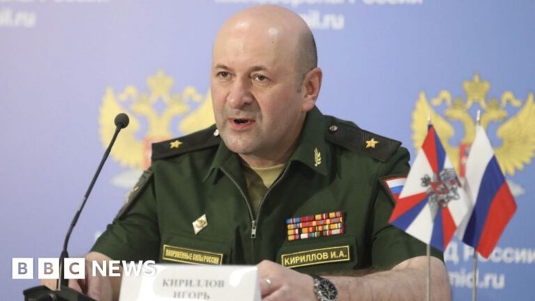 Read more about the article Russia’s chemical weapons chief and mouthpiece killed in Moscow