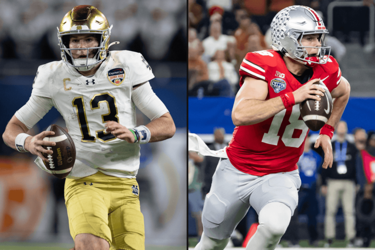 Read more about the article College Football Playoff championship first look: Notre Dame-Ohio State in a battle of big brands