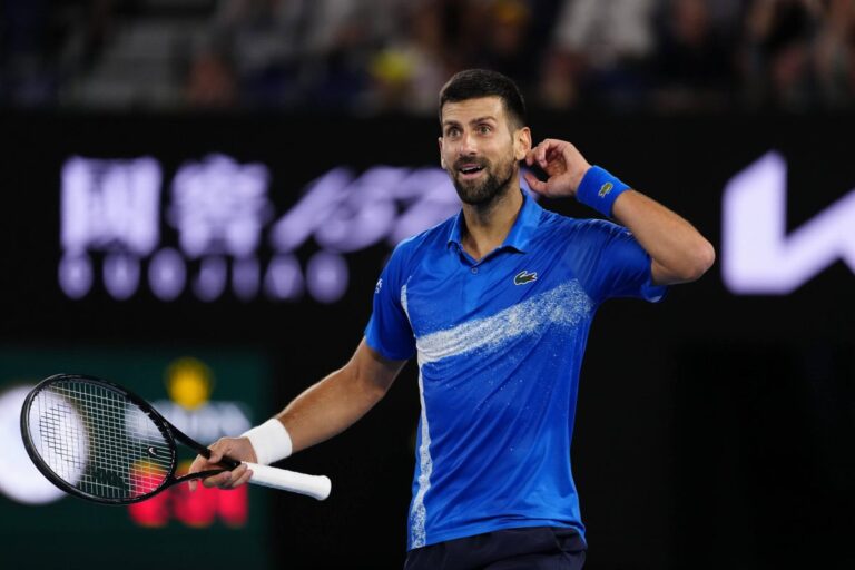 Read more about the article Novak Djokovic beats Carlos Alcaraz at Australian Open in display of physical and tactical fortitude