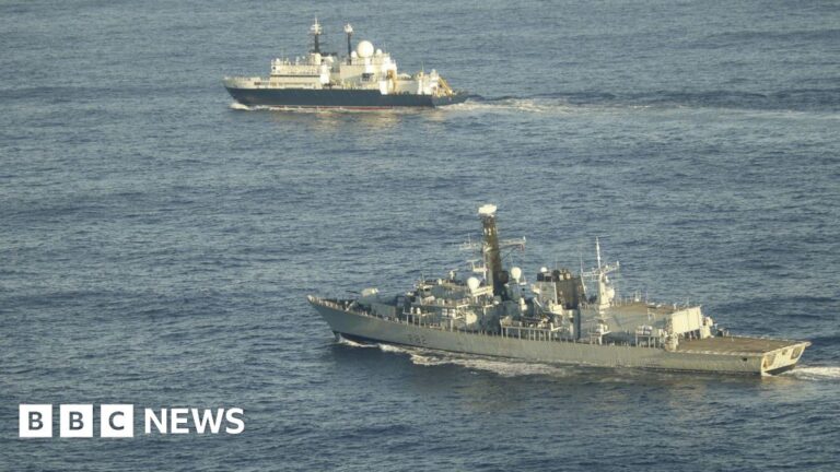 Read more about the article UK warns Putin after Russian spy ship returns to British waters