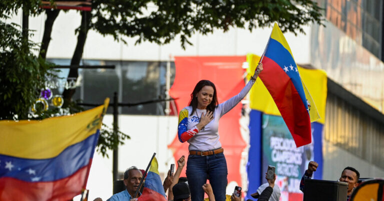 Read more about the article Venezuela’s Opposition Leader, Maria Corina Machado, Is Freed After Being Detained