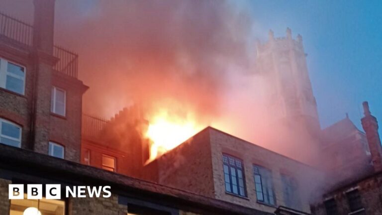 Read more about the article Dozens evacuated as fire breaks out at hotel