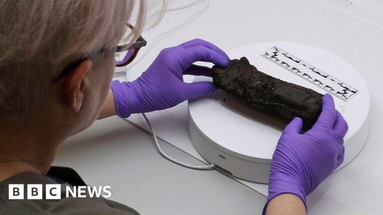 Read more about the article First glimpse inside burnt scroll after 2,000 years