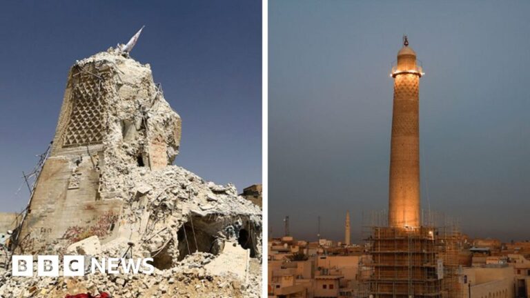 Read more about the article Mosul’s historic al-Nuri mosque and al-Hadba minaret rise again