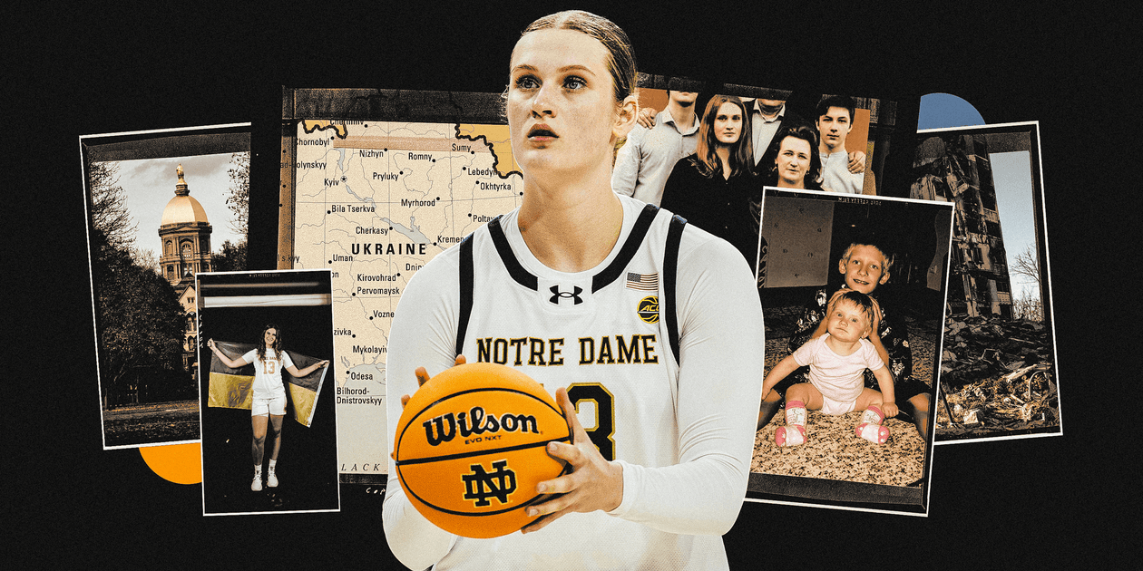 Read more about the article Notre Dame’s Kate Koval is a rising star in college basketball and a daughter of war-torn Ukraine