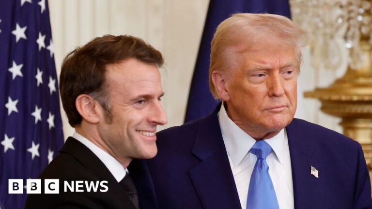 Read more about the article Peace must not mean surrendering Ukraine, Macron says alongside Trump