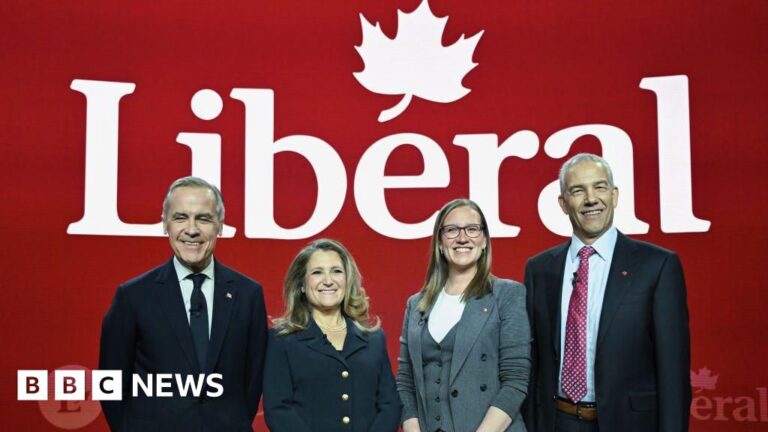 Read more about the article Trump threats dominate Liberal leadership debate in Canada