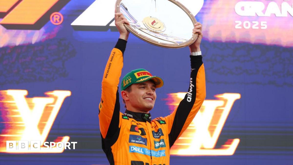 Australian Grand Prix: Lando Norris wins from Max Verstappen after chaotic wet race - Stream24 News You are currently viewing Australian Grand Prix: Lando Norris wins from Max Verstappen after chaotic wet race
