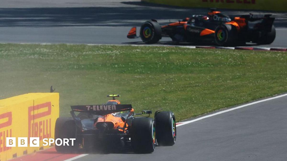 You are currently viewing Canadian Grand Prix result: Lando Norris and Oscar Piastri collide as George Russell wins