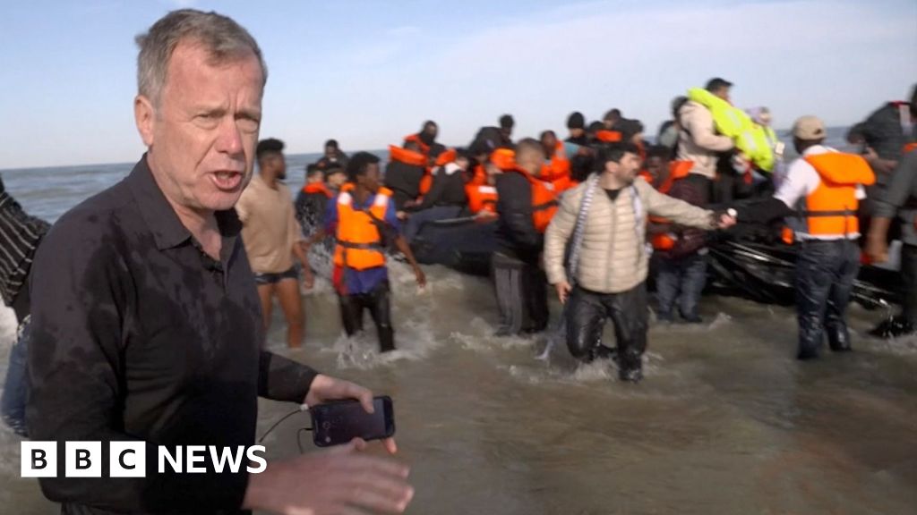 You are currently viewing BBC on French beach as police slash migrant ‘taxi-boat’ heading to UK