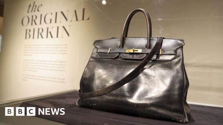Read more about the article Jane Birkin’s original Hermès bag sells for £7m at Sotheby’s auction