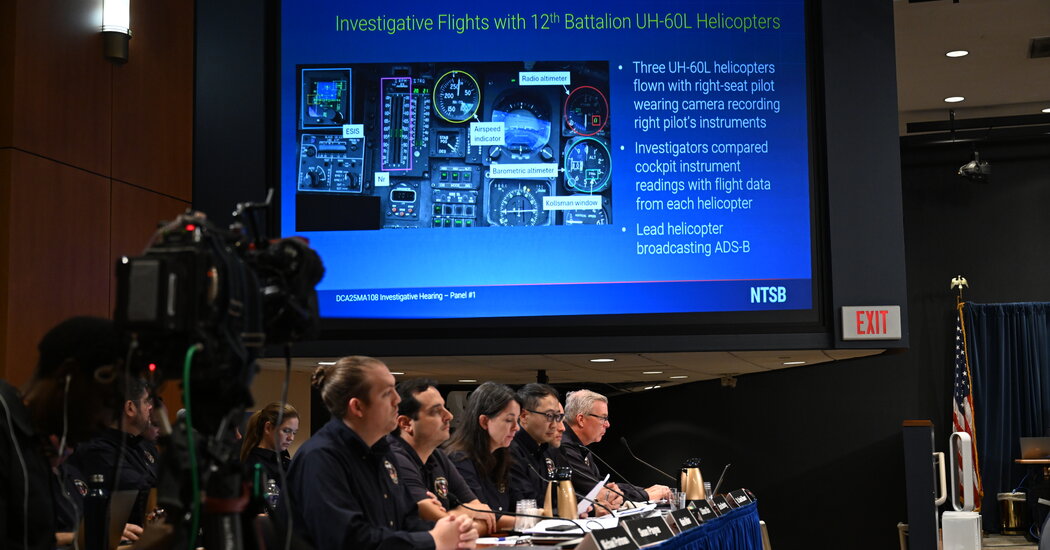 Read more about the article Live Updates: Hearing on D.C. Plane Crash Examines Potential Altitude Discrepancies