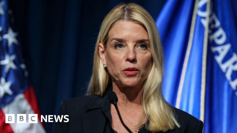 Read more about the article Trump says Attorney General Bondi should release ‘credible’ information on Epstein