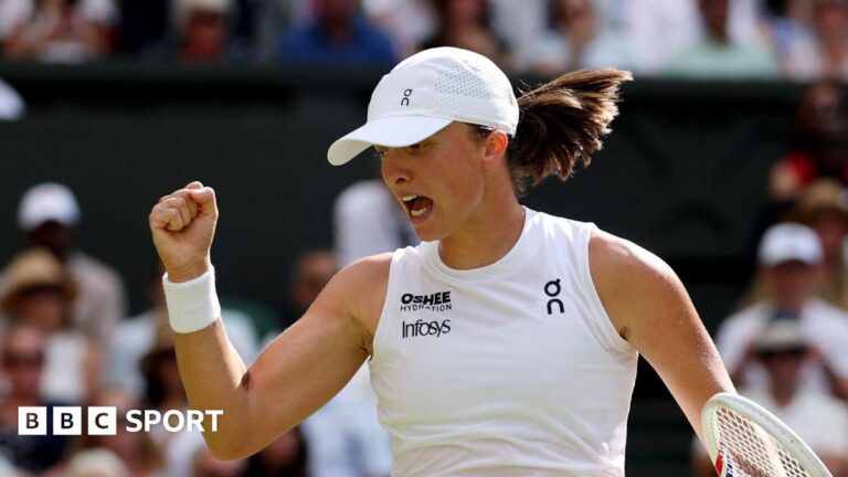 Read more about the article Wimbledon 2025 results: Iga Swiatek Amanda Anisimova at the All England Club
