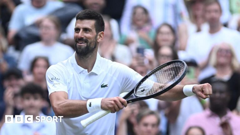 Read more about the article Wimbledon 2025 results: Novak Djokovic records 100th win at All England Club
