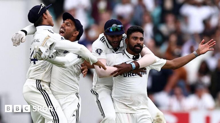 Read more about the article England vs India: Tourists win one of all-time great Tests at The Oval to draw series