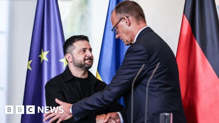 Read more about the article European leaders tentatively hopeful after call with Trump ahead of Ukraine summit